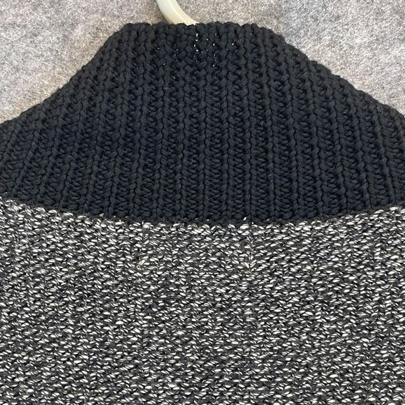 Foxcroft Women's Sweater Vest Size XL Gray Black Cotton Sleeveless Ruffled Trim - Picture 10 of 15